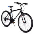 BAMCBASE 24 26 Mountain Bike, 18 Speeds High-Carbon Steel Frame, Sport Cycling MTB Bicycle for Adult