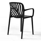 WestinTrends Playa 3-Piece Outdoor Resin Patio Bistro Table Set with Stackable Patio Dining Side Chairs For 2
