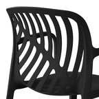 WestinTrends Playa 3-Piece Outdoor Resin Patio Bistro Table Set with Stackable Patio Dining Side Chairs For 2