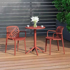 WestinTrends Playa 3-Piece Outdoor Resin Patio Bistro Table Set with Stackable Patio Dining Side Chairs For 2
