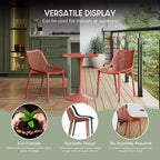 WestinTrends Playa 3-Piece Outdoor Resin Patio Bistro Table Set with Stackable Patio Dining Side Chairs For 2