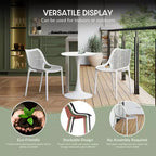 WestinTrends Playa 3-Piece Outdoor Resin Patio Bistro Table Set with Stackable Patio Dining Side Chairs For 2
