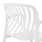 WestinTrends Playa 3-Piece Outdoor Resin Patio Bistro Table Set with Stackable Patio Dining Side Chairs For 2