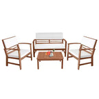 BestMassage 4-Piece Patio Bistro Set Outdoor Patio Furniture for Backyard Garden