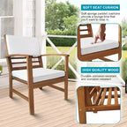 BestMassage 4-Piece Patio Bistro Set Outdoor Patio Furniture for Backyard Garden