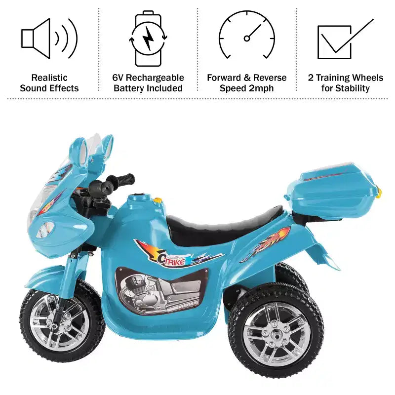 Lil' Rider 3-Wheel Kids Electric Motorcycle