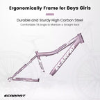 Zeus & Ruta 26 Mountain Bike with 21-Speed Gear, Front Suspension, V-Brake, Carbon Steel Frame Bicycle for Teens and Women