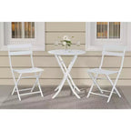 3 Piece Patio Set,Folding Patio Table and Chairs, Folding Outdoor Patio Furniture Sets,Weather Resistant Conversation Set for Yard Garden