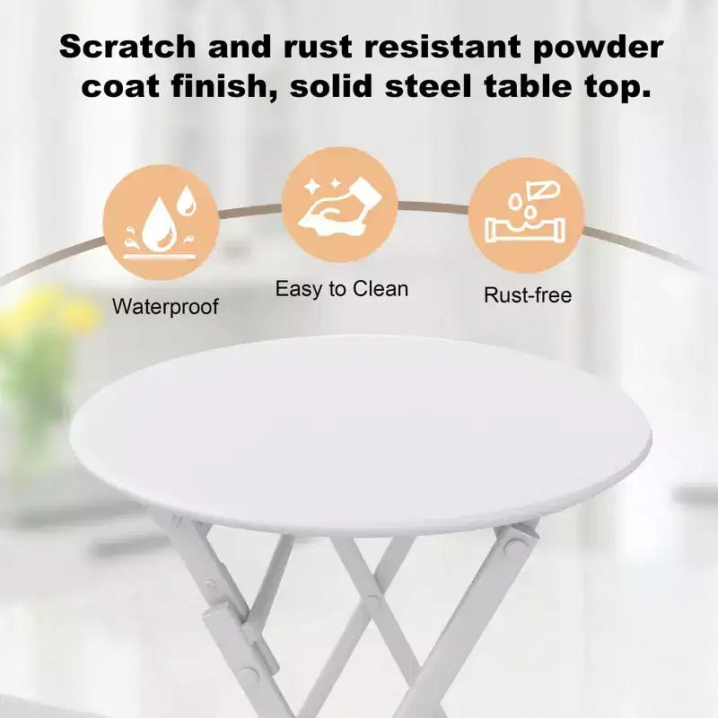 3 Piece Patio Set,Folding Patio Table and Chairs, Folding Outdoor Patio Furniture Sets,Weather Resistant Conversation Set for Yard Garden
