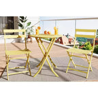 3 Piece Patio Set,Folding Patio Table and Chairs, Folding Outdoor Patio Furniture Sets,Weather Resistant Conversation Set for Yard Garden