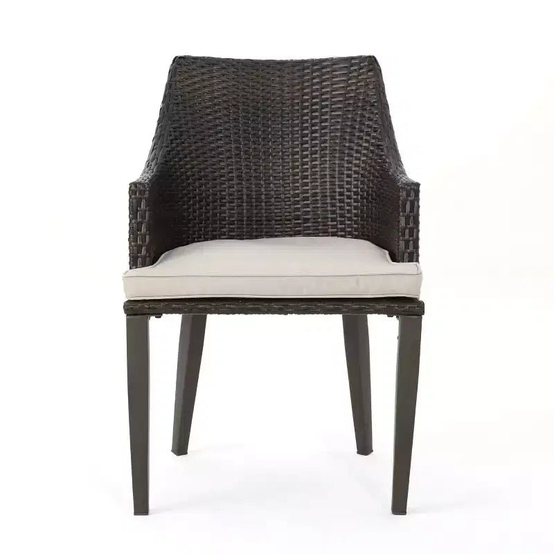 Christopher Knight Home Hillhurst Outdoor Round Wicker 3 Piece Bistro Set