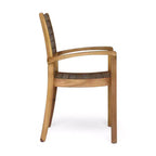 GDFStudio Wisner Outdoor Acacia Wood 3 Piece Bistro Set with Slatted Design