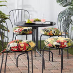 15 Round Outdoor Bistro Chair Cushion (Set of 4)
