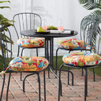 15 Round Outdoor Bistro Chair Cushion (Set of 4)