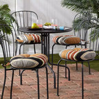 15 Round Outdoor Bistro Chair Cushion (Set of 4)