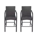Christopher Knight Home Cascada Outdoor Wicker 30 Inch Barstools (Set of 2)