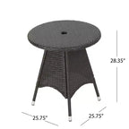Christopher Knight Home Candice 3 Piece Patio Bistro Dining Furniture Set with Stackable Chairs