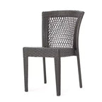 Christopher Knight Home Candice 3 Piece Patio Bistro Dining Furniture Set with Stackable Chairs