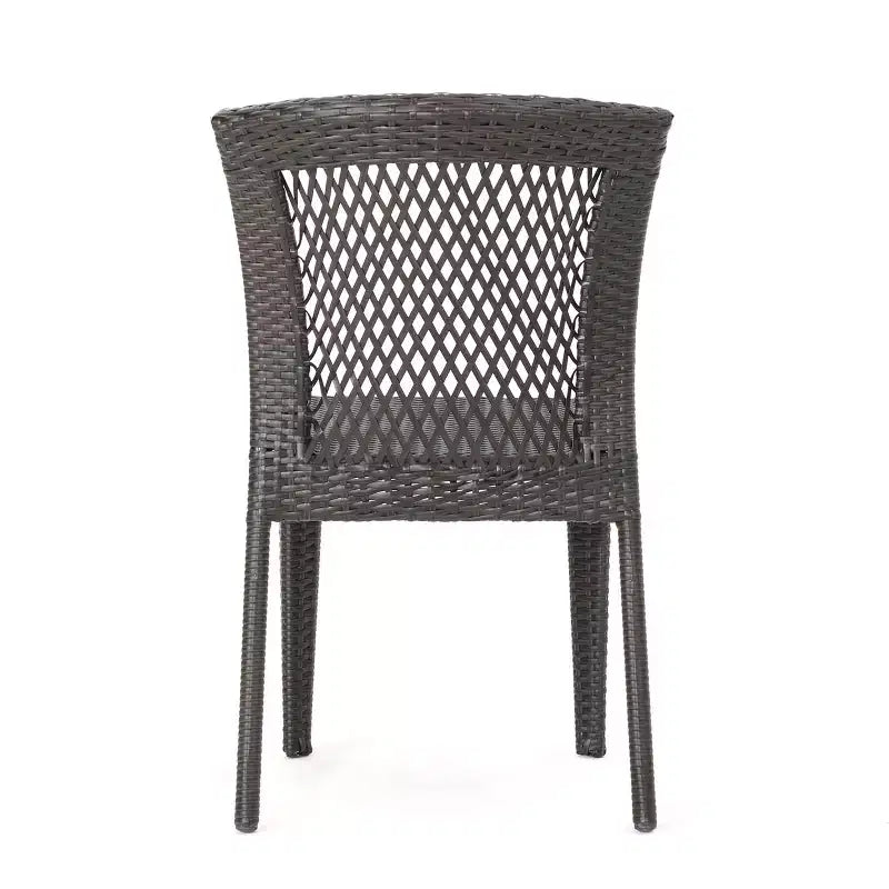 Christopher Knight Home Candice 3 Piece Patio Bistro Dining Furniture Set with Stackable Chairs
