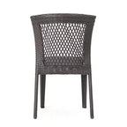 Christopher Knight Home Candice 3 Piece Patio Bistro Dining Furniture Set with Stackable Chairs