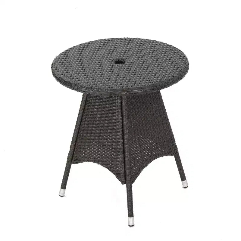 Christopher Knight Home Candice 3 Piece Patio Bistro Dining Furniture Set with Stackable Chairs