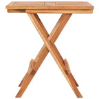 vidaXL 3 Piece Folding Bistro Set Solid Teak Wood