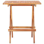 vidaXL 3 Piece Folding Bistro Set Solid Teak Wood