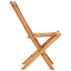 vidaXL 3 Piece Folding Bistro Set Solid Teak Wood