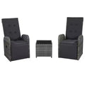 vidaXL Bistro Set Grey, Dark Grey