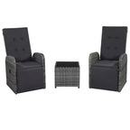 vidaXL Bistro Set Grey, Dark Grey