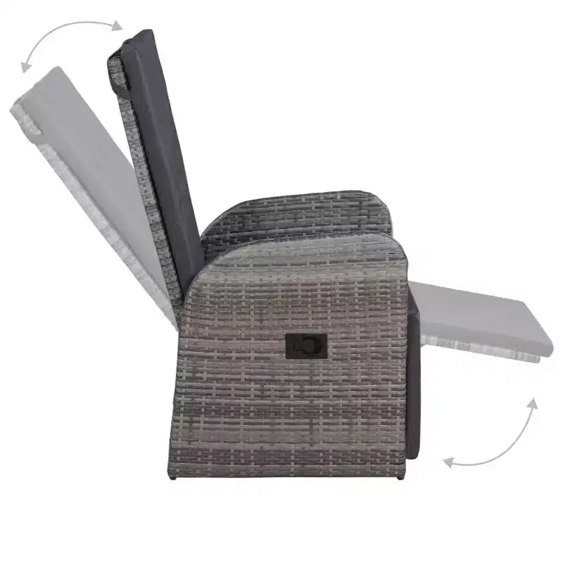 vidaXL Bistro Set Grey, Dark Grey