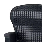 vidaXL Bistro Set Set of 2 Anthracite Plastic with rattan look Standard
