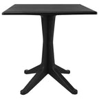 vidaXL Bistro Set Set of 2 Anthracite Plastic with rattan look Standard