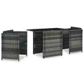 vidaXL Garden Dining Set Grey and anthracite