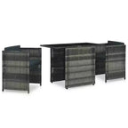 vidaXL Garden Dining Set Grey and anthracite