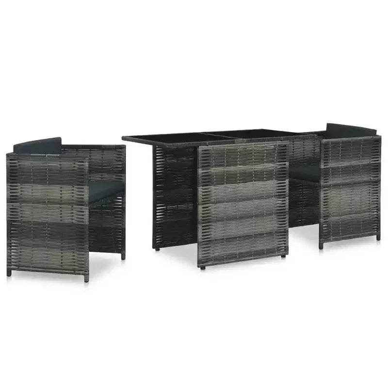 vidaXL Garden Dining Set Grey and anthracite