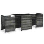 vidaXL Garden Dining Set Grey and anthracite