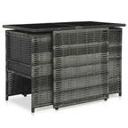 vidaXL Garden Dining Set Grey and anthracite