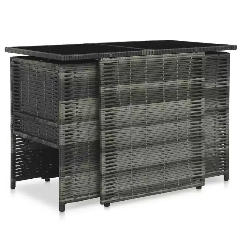 vidaXL Garden Dining Set Grey and anthracite