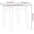 vidaXL 3-Piece Outdoor Bistro Set - Solid Acacia Wood Patio Furniture - Classic Slatted Design Chairs with Square Table - Brown Garden Lounge Set