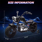 36V Ride On Off-Road Motorcycle, Electric Dirt Bike for Teens,350W Brushless Motor,16.5mph with Music,Spring Suspension,Led Light