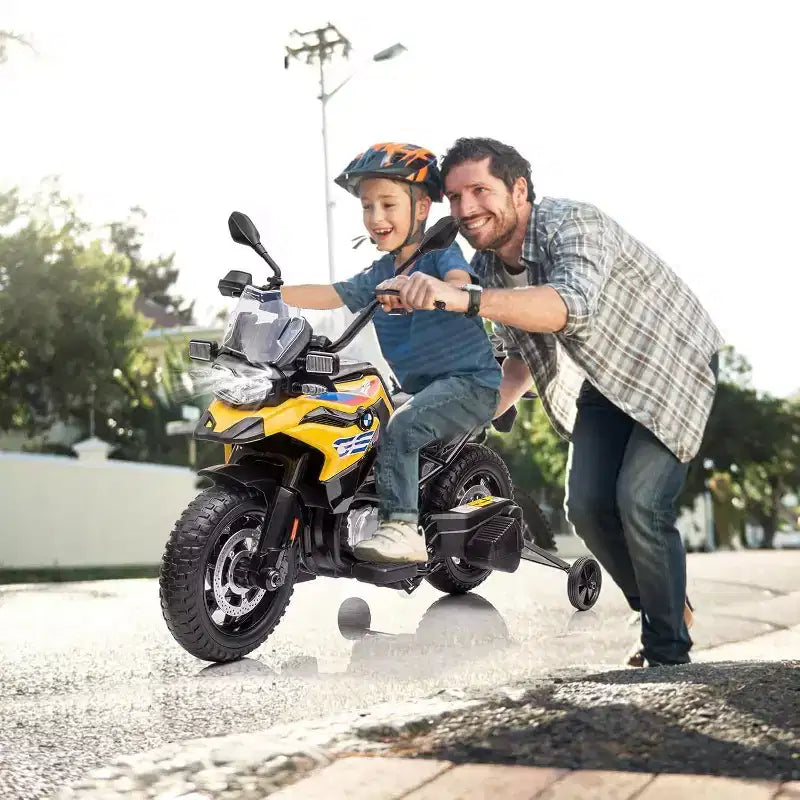 12V 7AH Ride On Motorcycle, Licensed BMW Kids Motorcycle, High/Low Speed, EVA Tire, LED Headlights, for Boys and Girls