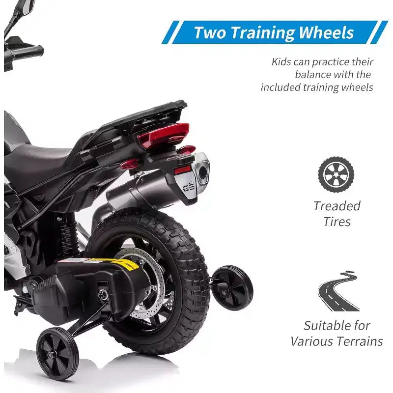 12V 7AH Ride On Motorcycle, Licensed BMW Kids Motorcycle, High/Low Speed, EVA Tire, LED Headlights, for Boys and Girls