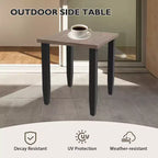 EAGLE PEAK Bistro Table and Chairs, Outdoor Bistro Set, Wicker Swivel Rocking Chairs and Table