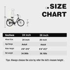 Zeus & Ruta 24-Inch Ladies' Bicycle with 7-Speed and Steel Frame