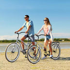 NAYSAYE Beach Cruiser Bike 26 inch Wheels Bike 7 Speed V-Brake Comfortable Saddle Classic Retro Cruiser Bike Commuter Bike for Women Men Senior