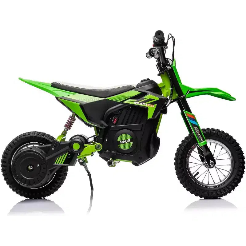 24V Kids Electric Off-Road Motorcycle 250W Motor Air-Filled Tires Metal Suspension Max 22KM/H 139LBS Load for Ages 6+ Riding Toy