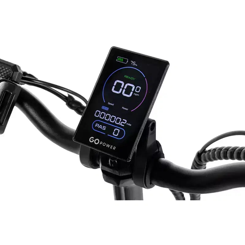 GoPowerBike GoPlus Folding Electric Bike | 20 Fat Tire eBike | 500W Motor, 20mph Top Speed | 45+ Mile Range, 5 Pedal-Assist Levels | Open Box