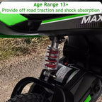 24V Kids Electric Dirt Bike 350W Motor, 3-Speed (5-14.29MPH), Hydraulic Suspension, 135LBS Capacity for Ages 8-12, 90 Min Runtime