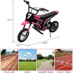 24V Kids Electric Dirt Bike 350W Motor, 3-Speed (5-14.29MPH), Hydraulic Suspension, 135LBS Capacity for Ages 8-12, 90 Min Runtime